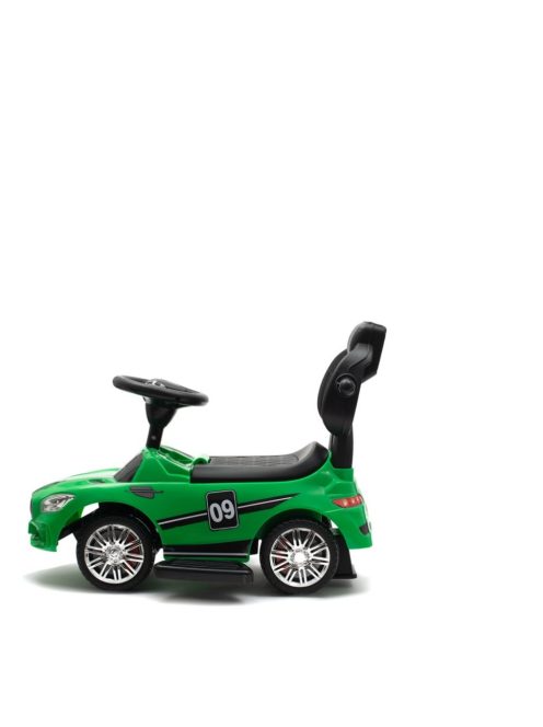 Baby Mix Racer 4in1 bébitaxi tolókarral - zöld - Ajándék RENDSZÁMMAL
