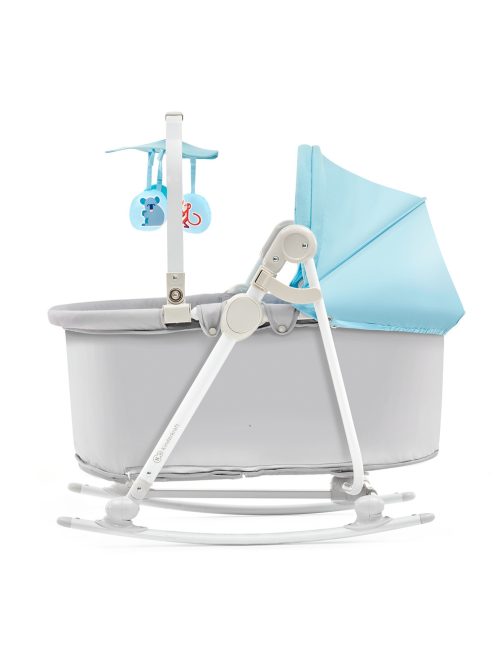 Kinderkraft 5in1 bölcső-babaágy-hinta-pihenőszék-szék - Unimo Up világoskék
