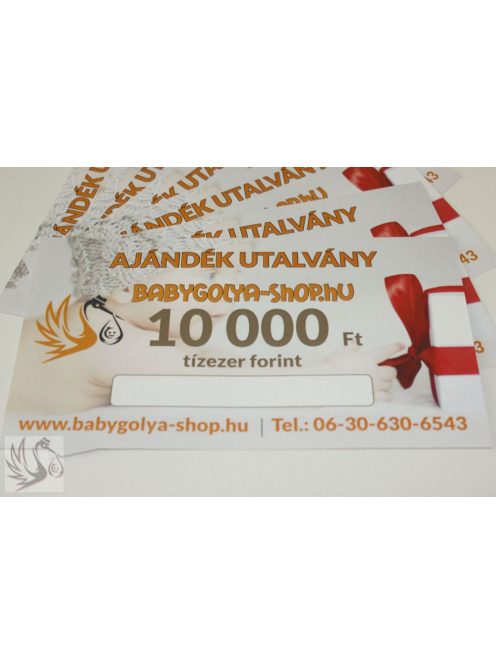 10.000 Ft Értékű BabyGolya-Shop.hu Vásárlási/Ajándék utalvány 